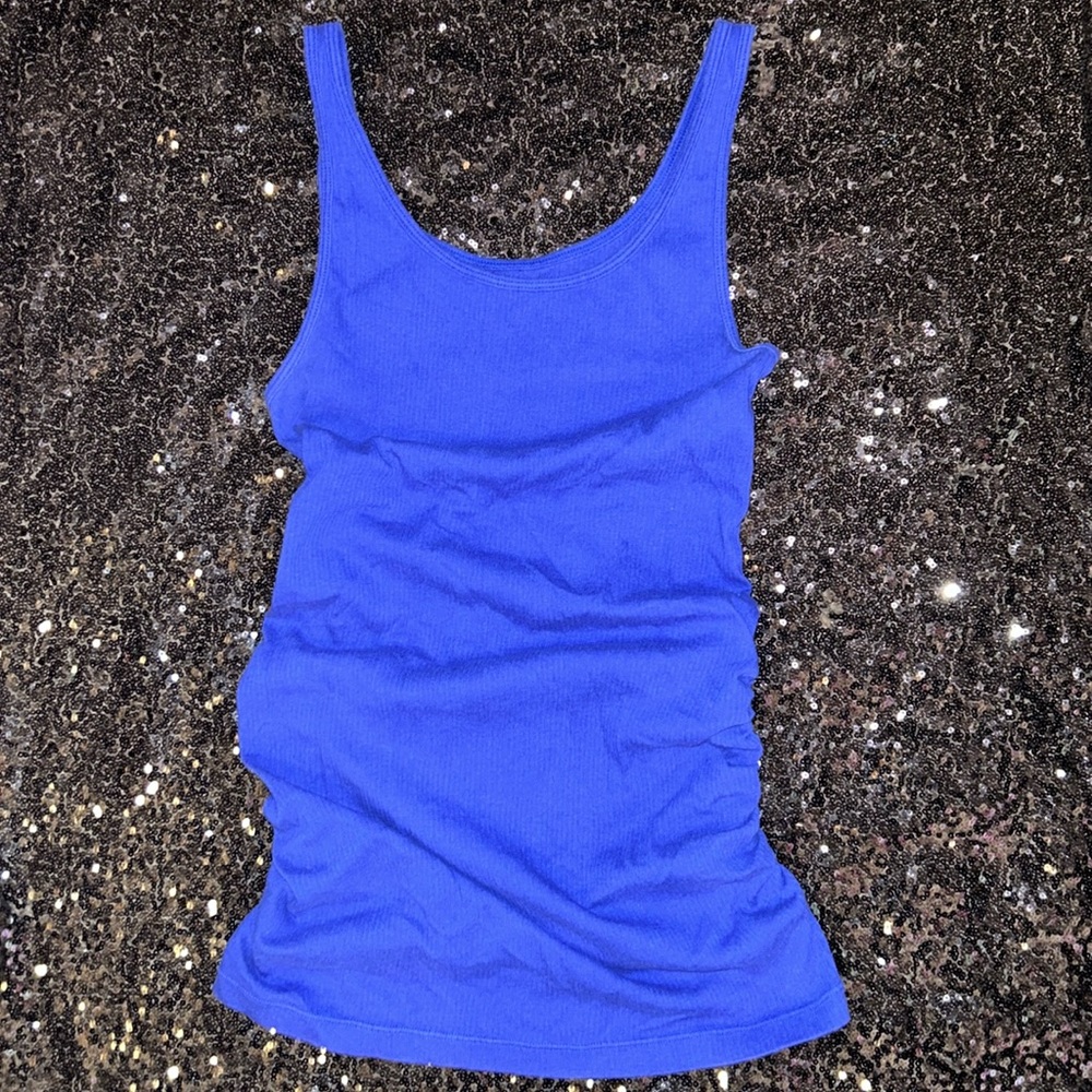 Old Navy maternity blue tank top size s